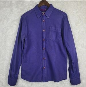 Egdgevale Huckberry Mens M Blue Handsome Flannel Shirt Jacket Workwear USA